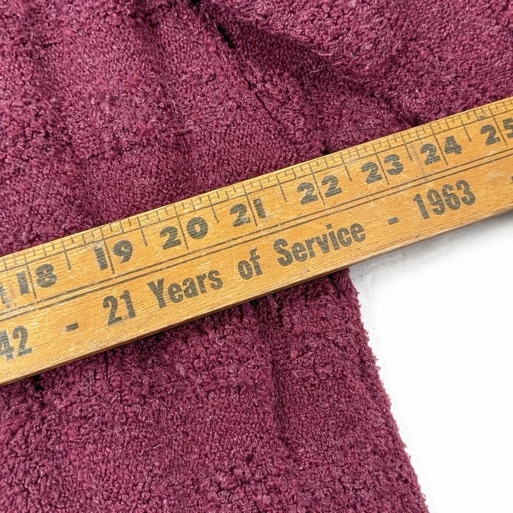 Free People Care Soul Searcher Mock Neck Sweater Maroon Waffle Knit Turtleneck S
